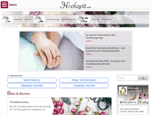 Tablet Screenshot of hochzeit.com