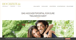 Desktop Screenshot of hochzeit.de